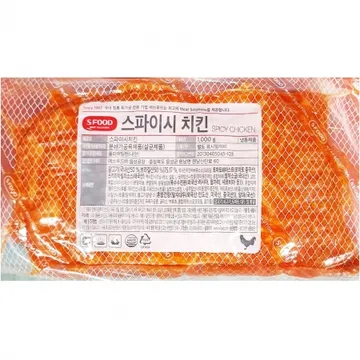 스파이스치킨토핑(에쓰푸드 1K) 1개 식자재 업소용 대용량 감자튀김 바삭코팅슈스트링 하림 선진 피자재료 에스푸드 에어프라이어 치킨토핑 마니커