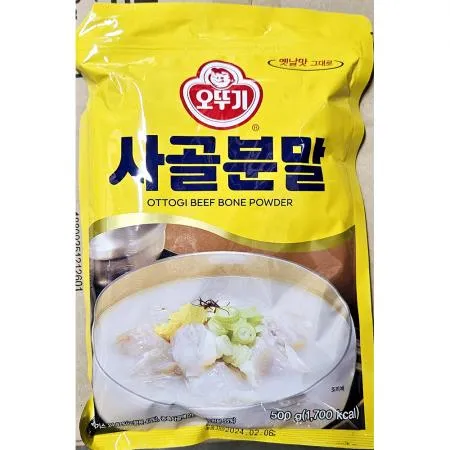 오뚜기 조미사골분말(500g) 12개 식자재 업소용 대용량 화미 사골 사골분말 오뚜기 가루 엑기스 태경농산 얼음골 해인 이미지
