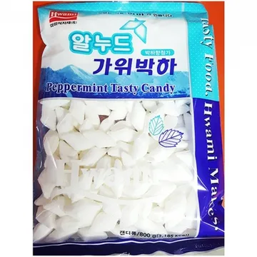 박하사탕(화미 800g) 1개 식자재 업소용 대용량 양구 박하사탕 요리 화미 누드사탕 박하 누드박하사탕 추억 누드