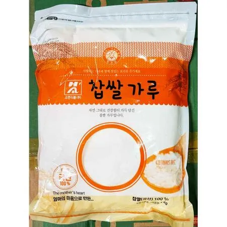 찹쌀가루(소연식품 찹쌀100프로 1K) 1개 식자재 업소용 대용량 뚜레반 대통령표창 소연식품 산과들 그린통상 싸리재 대명제분 찹쌀가루