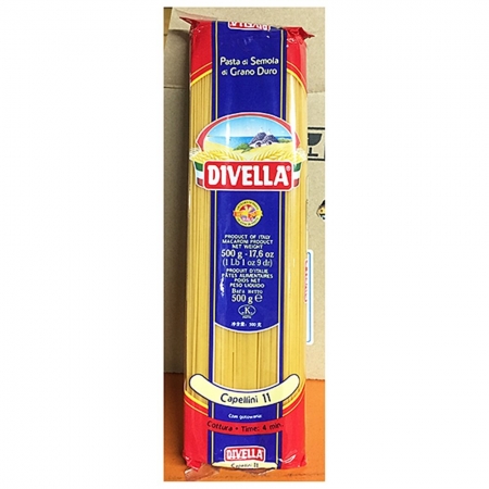 카펠리니 11번(디벨라 500g) 2개 식자재 업소용 대용량 데체코 디벨라 카펠리니 그라노로 룸모 루스티켈라 전세계 감자트리 엔젤헤어파스타 이미지