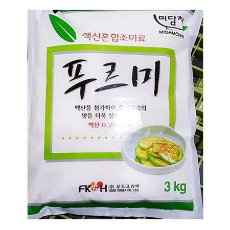 핵산 푸르미(MSG 3K)X4 업소용 식자재 조미료 맛내기 요리재료 글루탐산나트륨 감칠맛 식당
