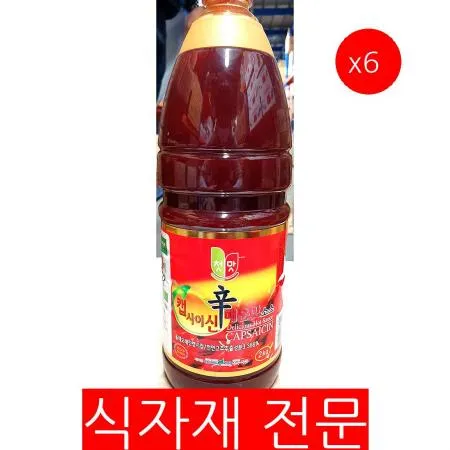 캡사이신소스(청우 2.1K)X6 캡사이신 매운맛소스 매운소스 불닭소스 요리재료 조미료 업소용 대용량