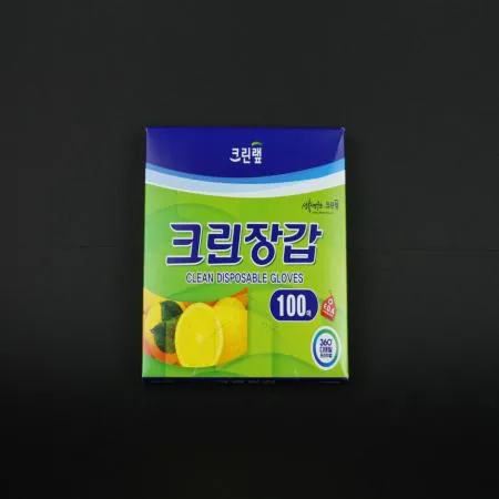 크린랩- 크린장갑 100매 1개 식자재 업소용 대용량 크린랩 크린 크린장갑 일회용 물가안정행사 온라인 이미지