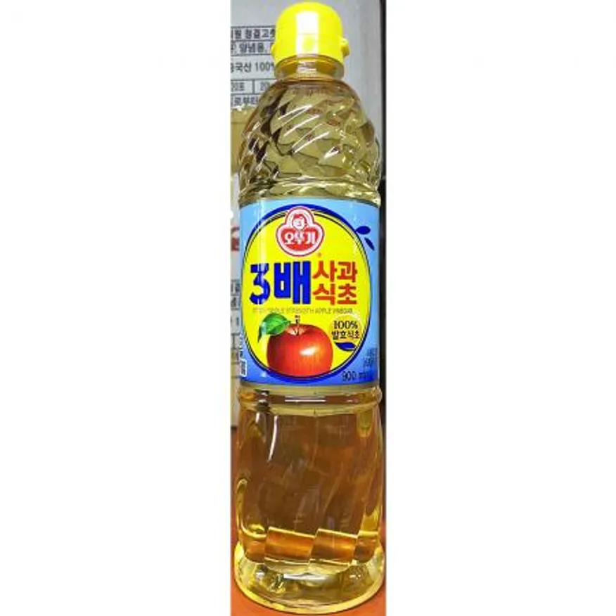 오뚜기 3배사과식초 900ml 900ml식초 업소용식초 사과식초 식초 요리재료 샐러드드레싱 조미식초 식자재 이미지