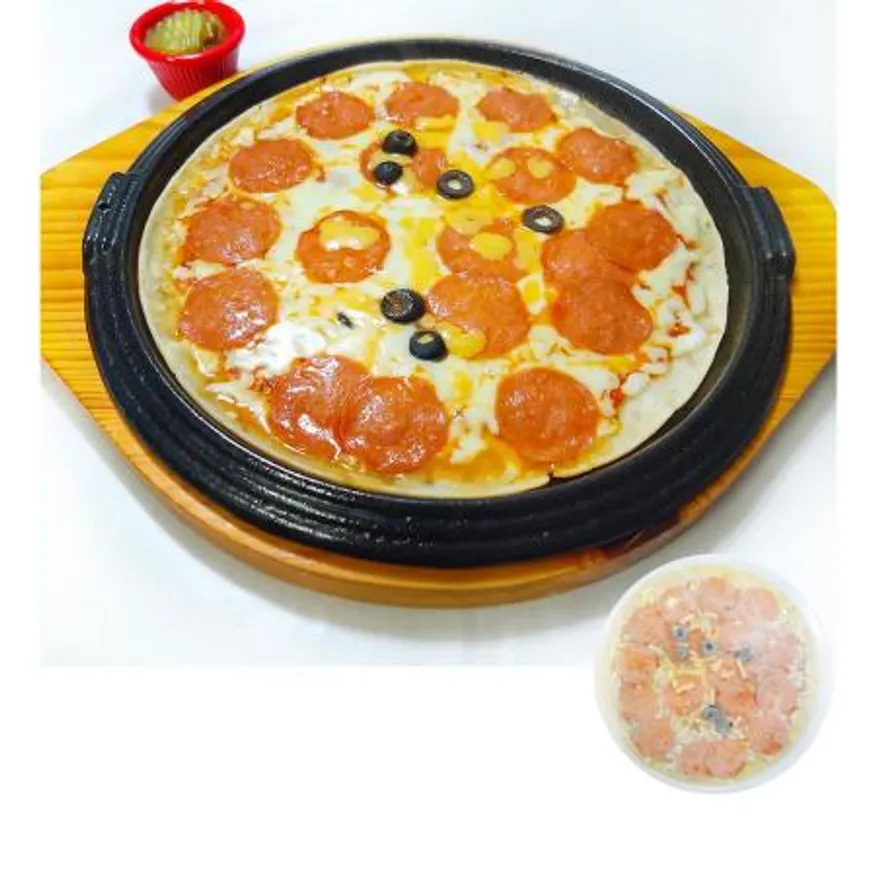 페파로니 씬피자 360g 페파로니피자 냉동피자 페퍼로니 소시지 살라미 식자재 업소용 간편식 술안주 이미지