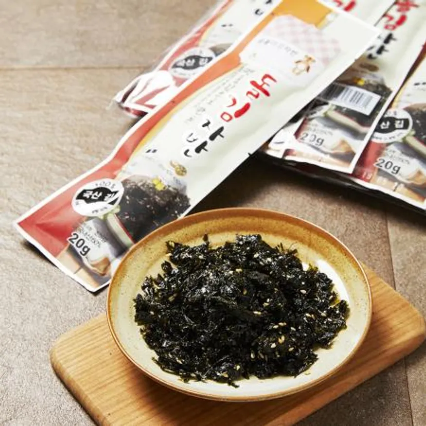 돌김자반 스틱형(자두 20g) 10개 식자재 업소용 대용량 돌김자반 멸치아몬드 식자재 업소용 돌자반 해남김 이미지