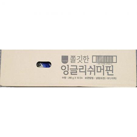 잉글리시머핀(삼립 240g x10입 2.4K) 1개 식자재 업소용 대용량 삼립 잉글리시 잉글리시머핀 토마스 모닝 잉글리쉬머핀 브레밀 브레드샵 잉글리쉬 이미지