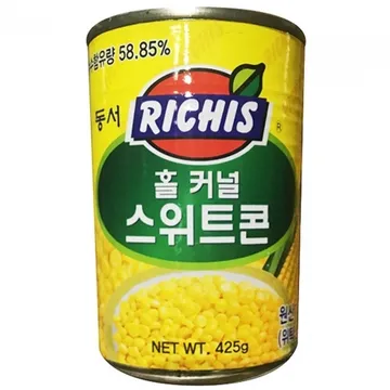 스위트콘캔(동서 425g) 24개 식자재 업소용 대용량 스위트콘 이츠웰 라리 오뚜기 스위트콘캔 동원 오쉐프 헤이지 그린자이언트