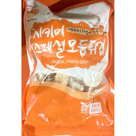 모둠튀김(지키미 스페셜 550g) X20 냉동튀김 분식튀김 김말이 업소용 식자재 대용량 분식집 튀김재료 튀김세트