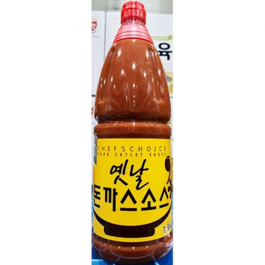 미담채 옛날 돈까스소스 1.8L 8개 식자재 업소용 대용량 돈까스소스 미담채 액상소스 돈까스양념 돈까스 대상 옛날 스파이시 청정원 이미지