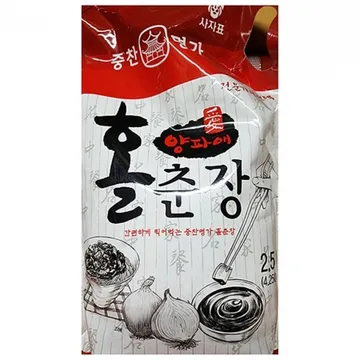 양파 홀춘장(중찬 2.5k) 4개 식자재 업소용 대용량 삼화 진미 중국집춘장 중찬 진성 중찬명가 춘장 영화식품 삼화식품