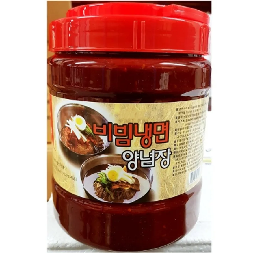 합천 비빔장 B급 2k 업소용 대용량 소스 식자재 냉면 비빔냉면 한식 양념장 식당용 여름 메뉴 급식 양념 이미지