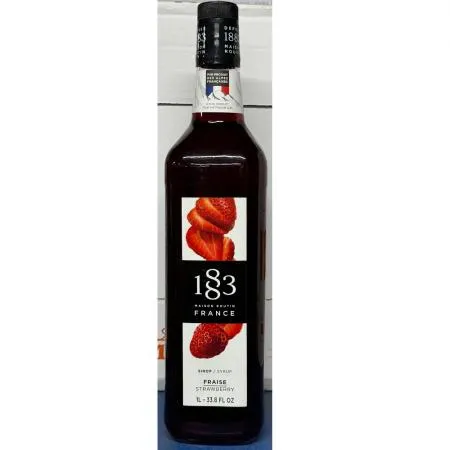 딸기시럽(1883 1L 프랑스) 6개 식자재 업소용 대용량 리고 모닌 서강 칼디 오뚜기 카파아이엔티 스트로베리 앤드로스 본마망 이미지