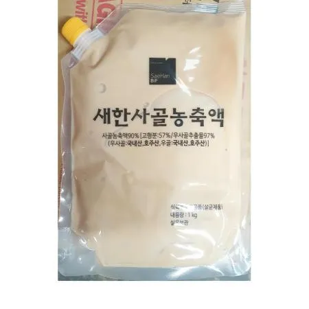 사골농축액(새한 1k) 국물요리재료 한식육수 업소용육수 식당재료 간편육수 사골육수 사골엑기스 사골국물