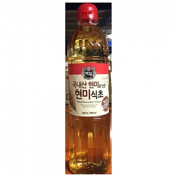 현미식초(백설 0.9L) 1개 식자재 업소용 대용량 오뚜기 대상 순희엄마 안현필 천연발효 한삶 천연식품 자연발효한 양조