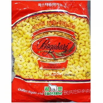 마카로니(보가사리 500g) 20개 식자재 업소용 대용량 오뚜기 버락 라리 대한제분 푸실리 리노 곰표 마르텔리 보가사리