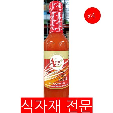 핫소스(에이스 제니스 177g)X4 매운소스 칠리소스 양념소스 업소용소스 식자재소스 치킨집소스 파스타소스 피자소스 타바스코