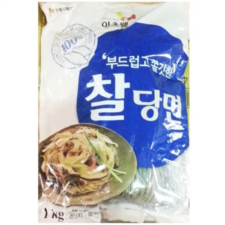 찰당면(이츠웰 1K) 10개 식자재 업소용 대용량 화미 찰당면 이츠웰 낙타 모아 오뚜기 유소기 온누리 산동