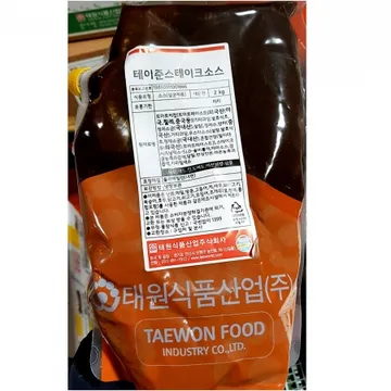 태원 스테이크소스 2K 1개 식자재 업소용 대용량 태원 오뚜기 대용량 금양식품 소고기 신영 소스 우리식품 오사카식