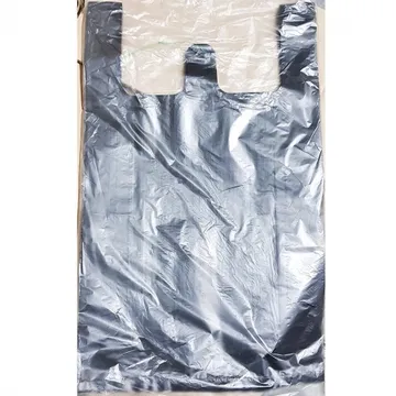 비닐쇼핑백 검정색 (44 x52cm) 70매 1개 식자재 업소용 대용량 검정 재활용 손잡이 손잡이비닐 쓰레기 도시락 인쇄 생분해 속