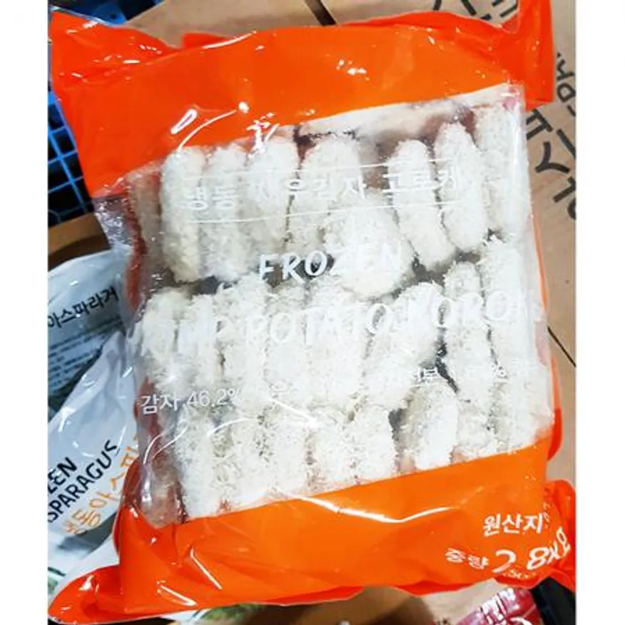 새우감자고로케(신정 40g x70입 2.8K) X2 새우고로케 고로케 업소용 식자재 대용량 냉동고로케 간식 분식 학교급식 이미지