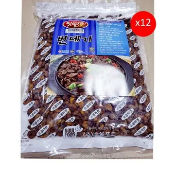 맛깔지기 번데기(1.5K) 12개 식자재 업소용 대용량 유동 개 번데기 번데기깡통 통조림 맛깔지기 제일제당 번데기캔 제이큐