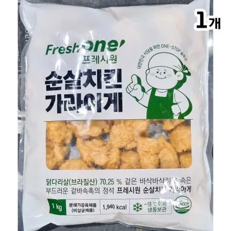 FO 순살 치킨가라아게 1K 순살치킨가라아게 가라아게 치킨 업소용 식자재 술안주 냉동치킨 닭튀김 fo치킨가라아게