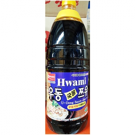 우동국물쯔유(화미 2K) 우동다시 우동육수 우동국물 액상소스 업소용 식자재 대용량 우동전문점 분식집