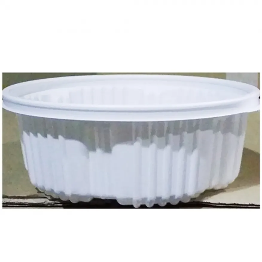 감자탕용기(뚜껑포함 소 50개)X4 식당용기 배달용기 포장용기 일회용용기 국물용기 업소용 플라스틱용기 국용기 테이크아웃용기 이미지