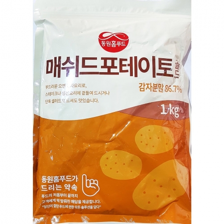 메쉬드포테이토(삼조 1k) 1개 식자재 업소용 대용량 메쉬드 루토사 삼조 대량 동원홈푸드 매쉬 수입 냉동 은진 이미지