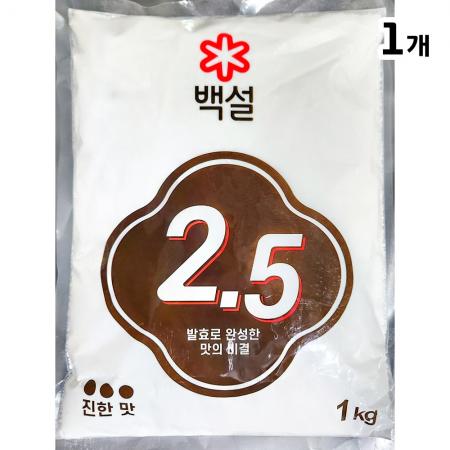 핵산 2.5(백설 1K) 핵산조미료 조미료 감칠맛 감칠맛증진 식자재 업소용 대용량 식당 식품첨가물