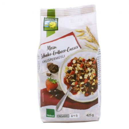볼제너뮬러 초코 딸기 블랙커런트 크런치 400g 유기농 시리얼 그래놀라 카페용 업소용 조식 메뉴 요거트 토핑 제과제빵 재료