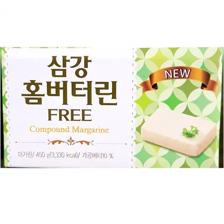 삼강 홈버터린 롯데 450g 마가린 제빵 재료 베이킹 업소용 식자재 식물성 유지 스프레드