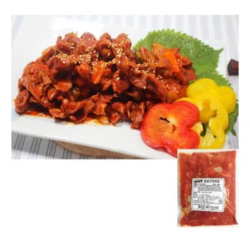 양념 근위볶음(400g) 1개 식자재 업소용 대용량 직화 직화구이 뼈없는 홍미 다솔 무뼈 구운무뼈 그린식품 손가네