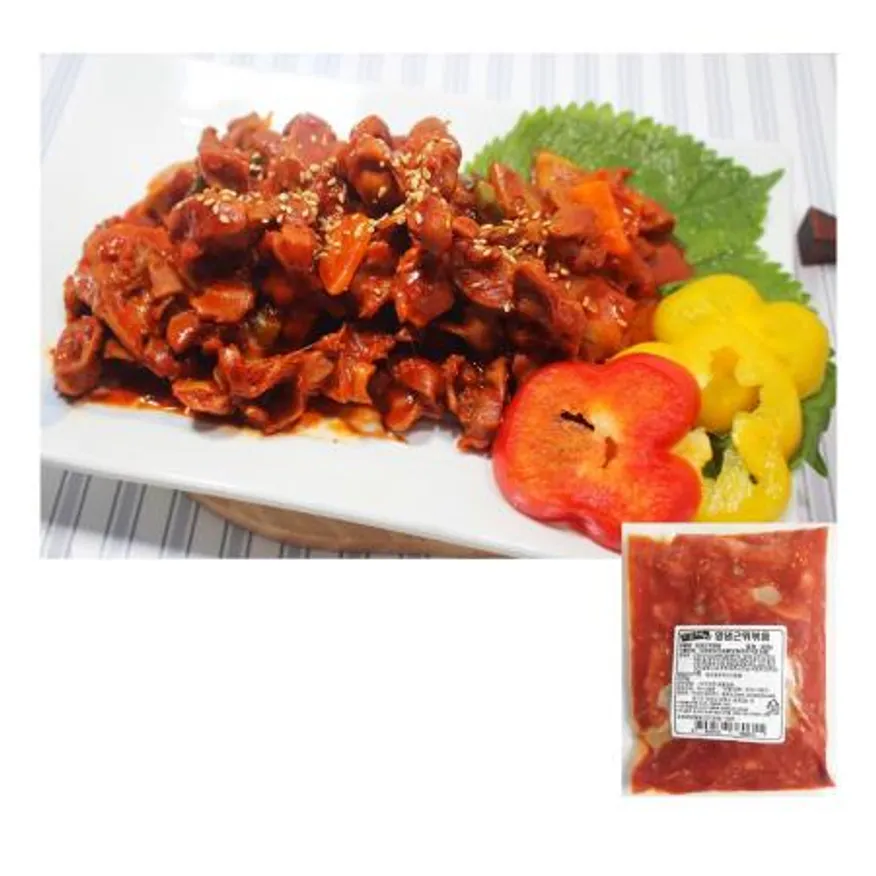 양념 근위볶음(400g) 1개 식자재 업소용 대용량 직화 직화구이 뼈없는 홍미 다솔 무뼈 구운무뼈 그린식품 손가네 이미지