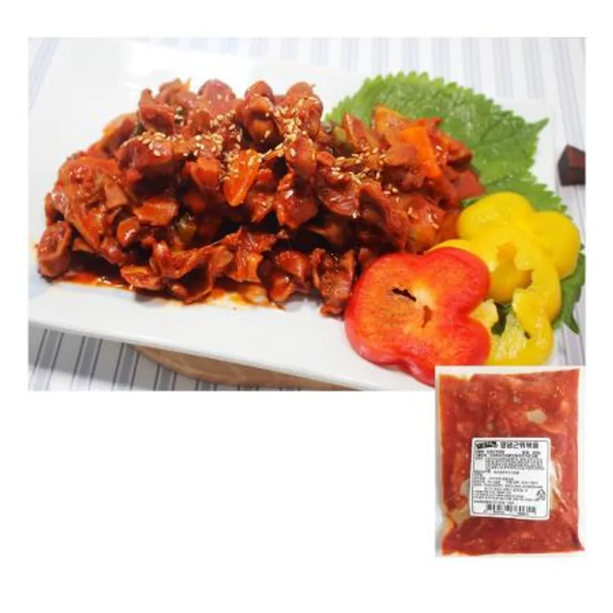 양념 근위볶음(400g) 간편식 술안주 반찬 야식 캠핑음식 닭근위볶음 닭똥집볶음 냉동안주 볶음요리 이미지