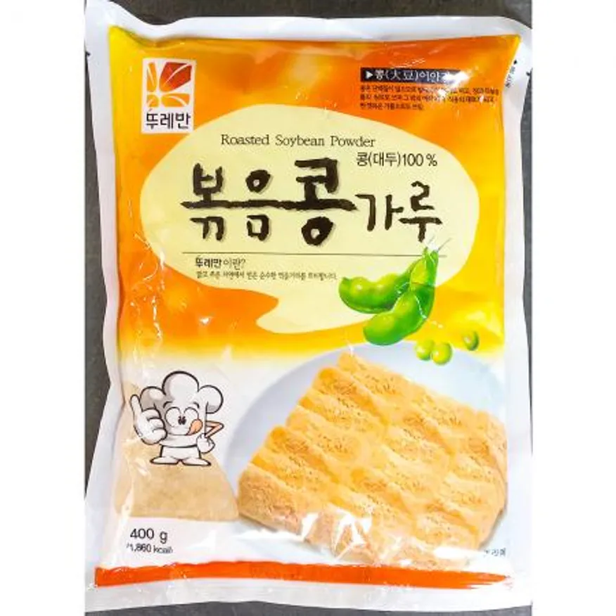 뚜레반 콩가루 볶은것 400g 볶음콩가루 인절미가루 콩고물 떡재료 미숫가루 식자재 업소용 대용량 카페재료 이미지