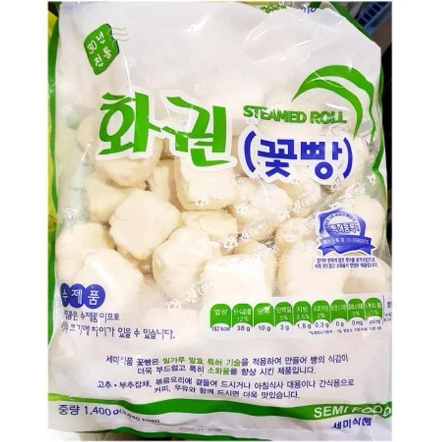 세미 수제화권 1.4KX5 꽃빵 딤섬 분식재료 간식 즉석식품 식자재 업소용 대용량 중식재료 이미지