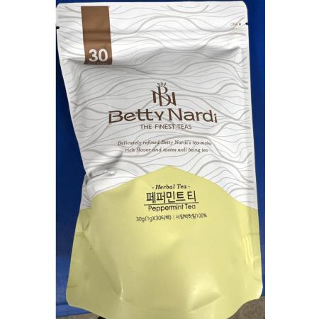 페퍼민트차(베티나르디 1g x30T 30g) X10 카페용 업소용 차류 음료재료 허브차 페퍼민트 허브티 티백 박하차 민트차