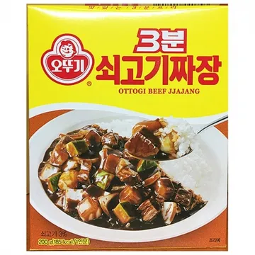 쇠고기짜장(3분 200g) 1개 식자재 업소용 대용량 오뚜기 분요리 차오차이 쇠고기카레