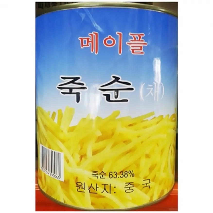 죽순캔(채 대화 2.8K)X6 죽순 죽순통조림 채죽순 식자재 대용량 업소용 중식반찬 중국요리재료 중국반찬 이미지