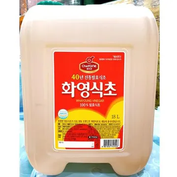 양조식초(화영 대상 18L) 1개 식자재 업소용 대용량 쉐프원 식자재 양조식초 화영식초 청정원 사과 더식구 전국택배 쉐프