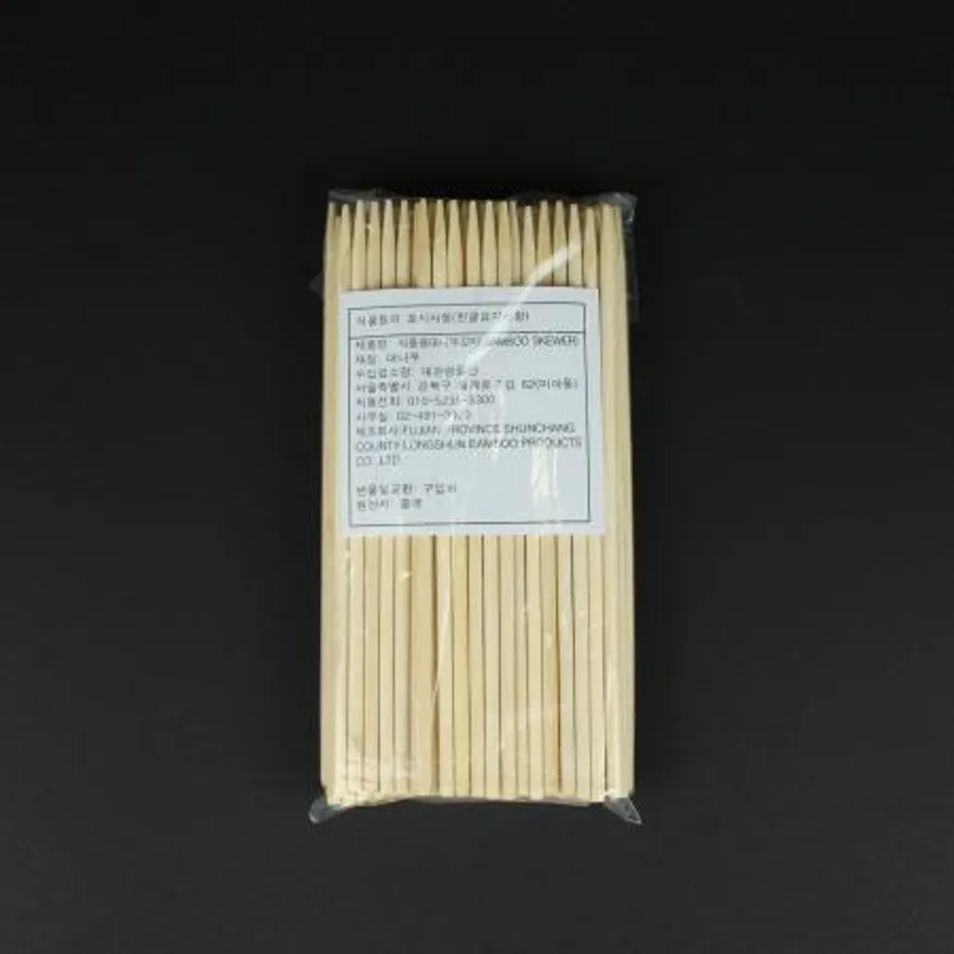 대관령-대나무 핫바꼬지 5mm*20cm 100입 대나무꼬지 꼬지 꼬치 업소용 분식점 포장마차 일회용꼬지 튀김꼬지 이미지