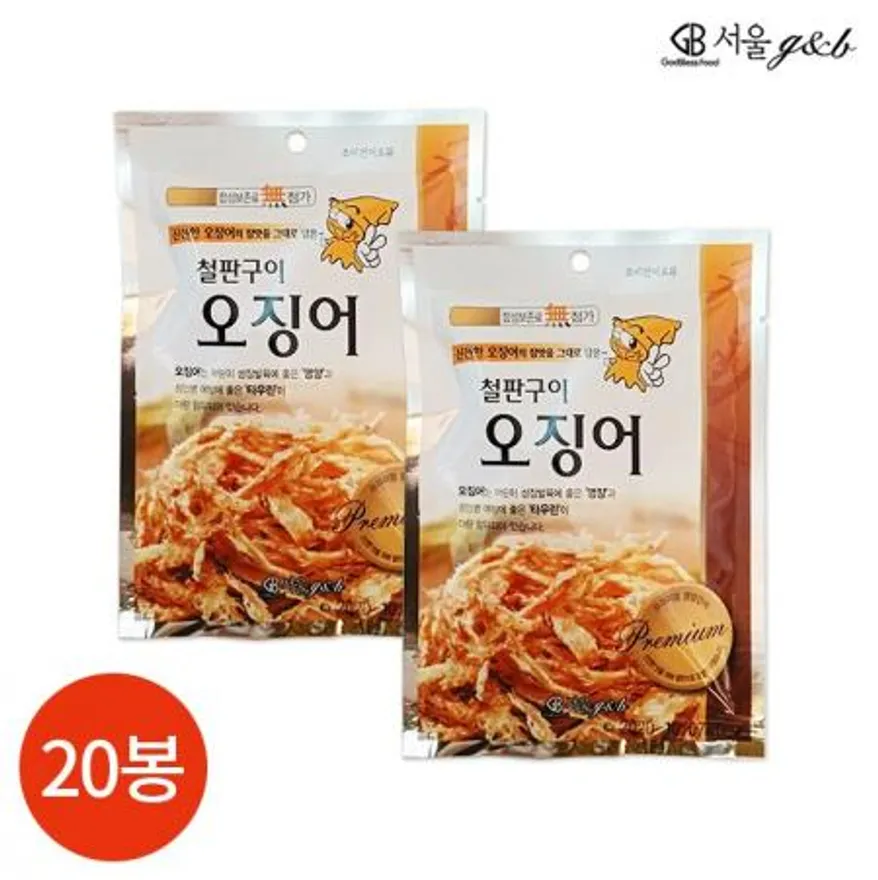 CL 서울지앤비 철판구이 오징어 18g x 20봉 이미지