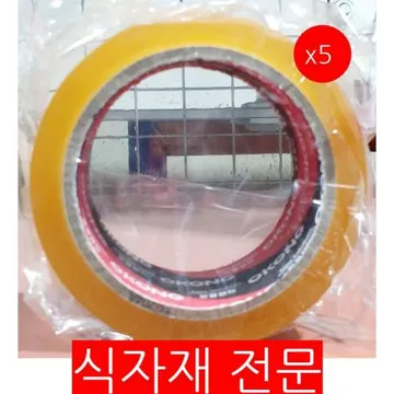박스테이프(투명 45m) 5개 식자재 업소용 대용량 신일 우림 박스테이프 투명 오공 리더스 자동 한국 신흥