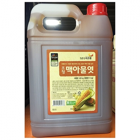 황물엿(이츠웰 5k) 1개 식자재 업소용 대용량 강남 화미 대상 이츠웰 황물엿 맥아물엿 별표 이미지