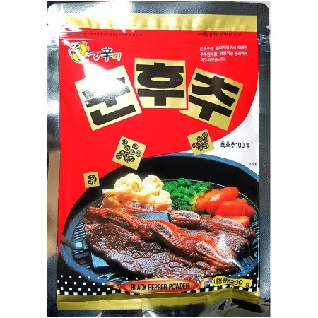 천우 흑후추 200g 50개 식자재 업소용 대용량 천우 케이투 이슬나라 서원 프레시원 첫맛 흑후추 신영