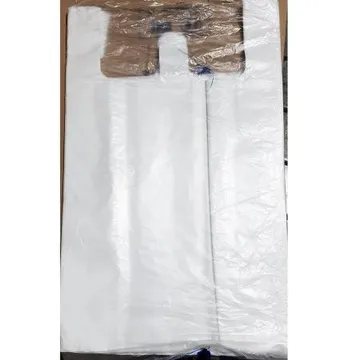 비닐쇼핑백 백유백 (48 x57cm) 70매 10개 식자재 업소용 대용량 검정 재활용 손잡이 손잡이비닐 쓰레기 도시락 인쇄 생분해 속