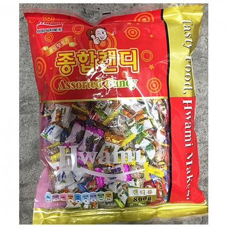 종합사탕(화미제당 800g) 10개 식자재 업소용 대용량 가지맛 대용량 업소용 무료배송 맛고을 선물 종합사탕 사탕 식당 이미지
